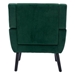 Village Green Accent Chair - Modern Ergonomics - Retro Green Velvet - Black Legs - CAB1463