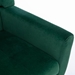 Village Green Accent Chair - Modern Ergonomics - Retro Green Velvet - Black Legs - CAB1463