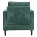 Bouquet Accent Chair - Emerald Chenille - Brown Rubberwood Legs - CAB1488