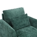 Bouquet Accent Chair - Emerald Chenille - Brown Rubberwood Legs - CAB1488