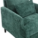 Bouquet Accent Chair - Emerald Chenille - Brown Rubberwood Legs - CAB1488