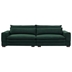 Lynley 104 Mid-Century Modern Sofa - Green Upholstery