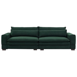 Lynley 104 Mid-Century Modern Sofa - Green Upholstery 