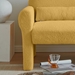 Haven Modern Boucle Loveseat - Yellow Lambswool Fabric - Solid Wood Frame - CAB1504