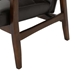 Sorrento Accent Chair - Brown Polyurethane - Birch Wood Frame and Legs - CAB1512