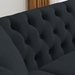 Braemar 58" Chesterfield Loveseat - Black Velvet - Solid Wood Frame - CAB1521