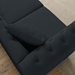 Braemar 58" Chesterfield Loveseat - Black Velvet - Solid Wood Frame - CAB1521