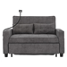 Ventosa 70" Futon Chair Bed Convertible Chair Dark Grey Tech Cloth - CAB1529