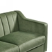 Briarson Mid Century Modern Chesterfield Loveseat - Green Velvet Fabric - Wooden Frame and Wood Legs - CAB1546