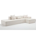 Marlowe 129" Modular Sectional Sofa - Right Arm Facing - Modern Minimalist - Beige