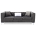 Elington Loveseat - Gray Velvet