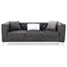 Elington Loveseat - Gray Velvet - CAB1554