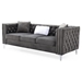 Elington Loveseat - Gray Velvet - CAB1554