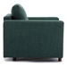 Davenport 86" Sectional Sofa with 1 Ottoman - Green Linen Fabric - Rubberwood Frame - CAB1555