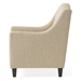 Luminous Upholstered Armchair with Ottoman - Beige Fabric - CAB1556