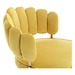 Valleno Accent Chair - Mustard Yellow Velvet - Golden Finish Feet - CAB1561