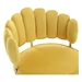 Valleno Accent Chair - Mustard Yellow Velvet - Golden Finish Feet - CAB1561