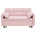 Divo 55" Folding Sofa Bed - Pink Corduroy Fabric - Solid Wood Frame