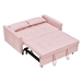 Divo 55" Folding Sofa Bed - Pink Corduroy Fabric - Solid Wood Frame - CAB1562