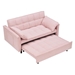 Divo 55" Folding Sofa Bed - Pink Corduroy Fabric - Solid Wood Frame - CAB1562