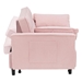 Divo 55" Folding Sofa Bed - Pink Corduroy Fabric - Solid Wood Frame - CAB1562