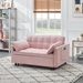 Divo 55" Folding Sofa Bed - Pink Corduroy Fabric - Solid Wood Frame - CAB1562