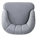 Kalimos Club Chair with Rubberwood Legs - Pewter Velvet - CAB1569