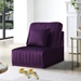 Rondel Purple Velvet Accent Chair With Gold Legs - Purple - CAB1573