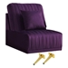 Rondel Purple Velvet Accent Chair With Gold Legs - Purple - CAB1573