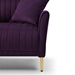 Rondel Purple Velvet Accent Chair With Gold Legs - Purple - CAB1573