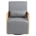 Verdani Accent Chair - Grey Linen - Swivel