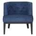 Pulse Accent Chair - Navy Blue Fabric - Rubberwood Frame - CAB1646