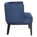 Pulse Accent Chair - Navy Blue Fabric - Rubberwood Frame - CAB1646