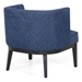 Pulse Accent Chair - Navy Blue Fabric - Rubberwood Frame - CAB1646