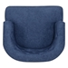 Pulse Accent Chair - Navy Blue Fabric - Rubberwood Frame - CAB1646