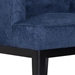 Pulse Accent Chair - Navy Blue Fabric - Rubberwood Frame - CAB1646