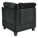 Stellaluxa 31" Corner Sofa for Modular Sectional - Black Velvet - CAB1674