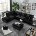 Stellaluxa 31" Corner Sofa for Modular Sectional - Black Velvet - CAB1674