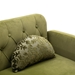 Veltara Loveseat - Green Velvet - Metal Feet - CAB1687