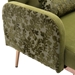 Veltara Loveseat - Green Velvet - Metal Feet - CAB1687