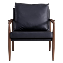 Valtorin Sofa Chair - Mid Century Modern Upholstered with Imitation Solid Wood Color Metal Frame 