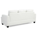 Yarmouth 79" Sofa - White Micro Suede Fabric - Kiln Dried Hardwood Frame - CAB1714