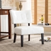 Bloomhaven Accent Chair - Ivory Blended Leather - Oversized Seating - CAB1739