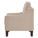 Willowbrook Modern Armchair - Taupe Velvet - Espresso Finish Wooden Legs - CAB1774