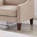 Willowbrook Modern Armchair - Taupe Velvet - Espresso Finish Wooden Legs - CAB1774