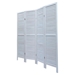 Belper Wood 4 Panel Screen Folding Louvered Room Divider - CAB1789