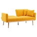 Casa Vita Loveseat Sofa - Mustard Teddy Velvet - Rose Golden Metal Feet - CAB1817