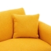 Casa Vita Loveseat Sofa - Mustard Teddy Velvet - Rose Golden Metal Feet - CAB1817