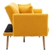 Casa Vita Loveseat Sofa - Mustard Teddy Velvet - Rose Golden Metal Feet - CAB1817