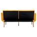 Casa Vita Loveseat Sofa - Mustard Teddy Velvet - Rose Golden Metal Feet - CAB1817